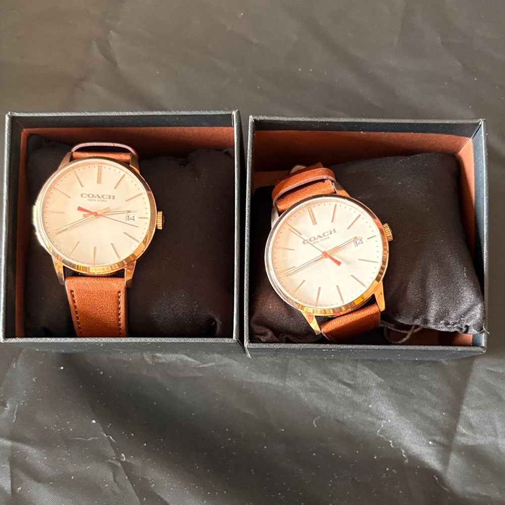 Coach Women's Tan Leather Watch